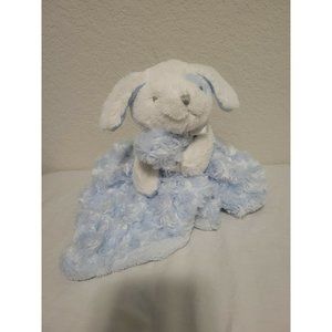 Blankets Beyond Blue Rosette Puppy Security Blanket  Pacifier Holder Lovey Nunu